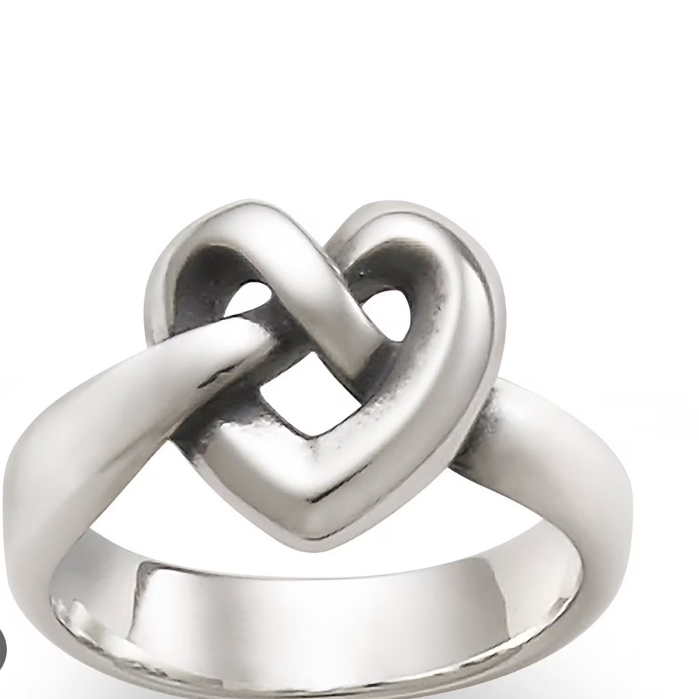 James Avery Stirling silver heart knot ring - Picture 2 of 4